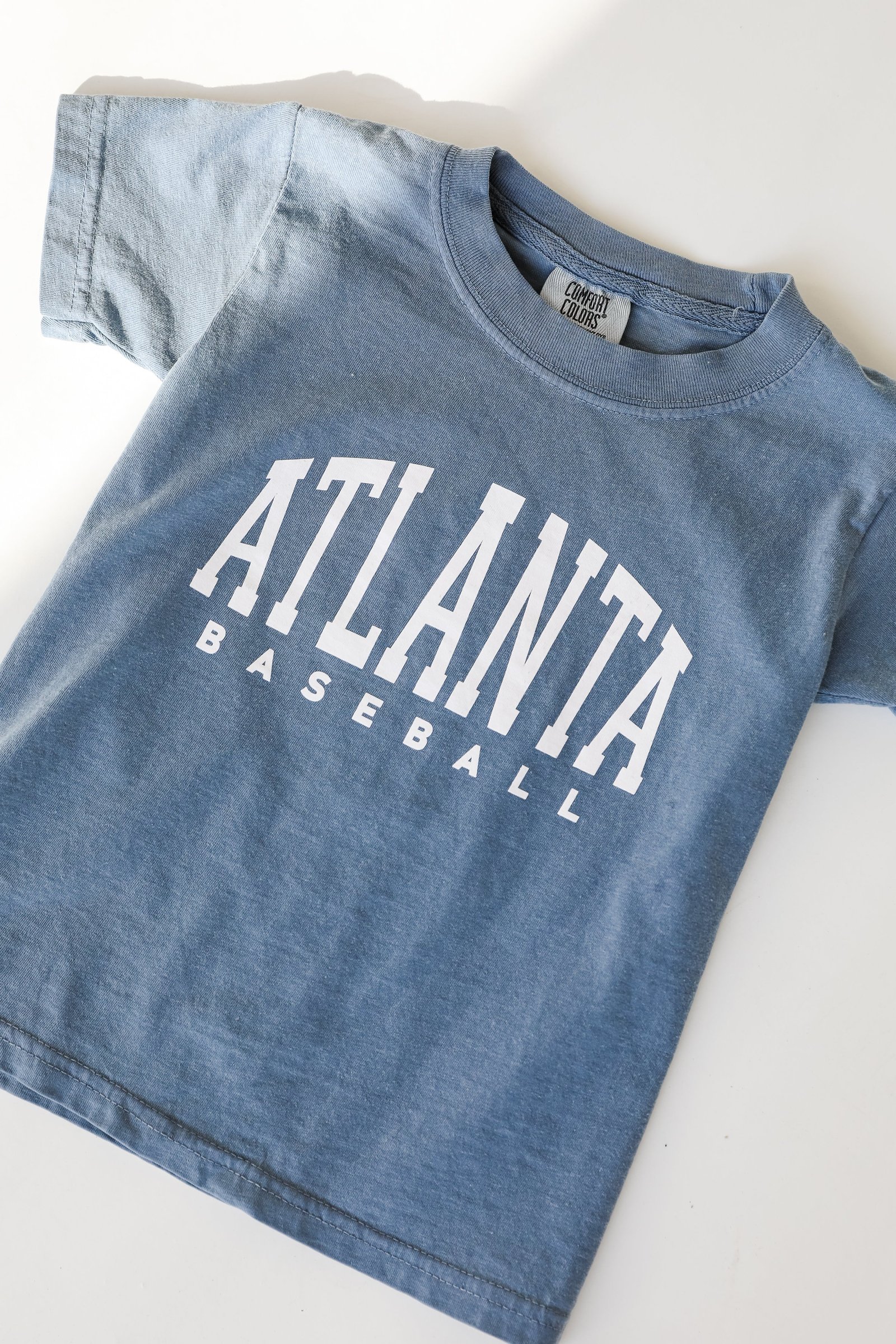 Youth Denim Atlanta Baseball Tee from dress up