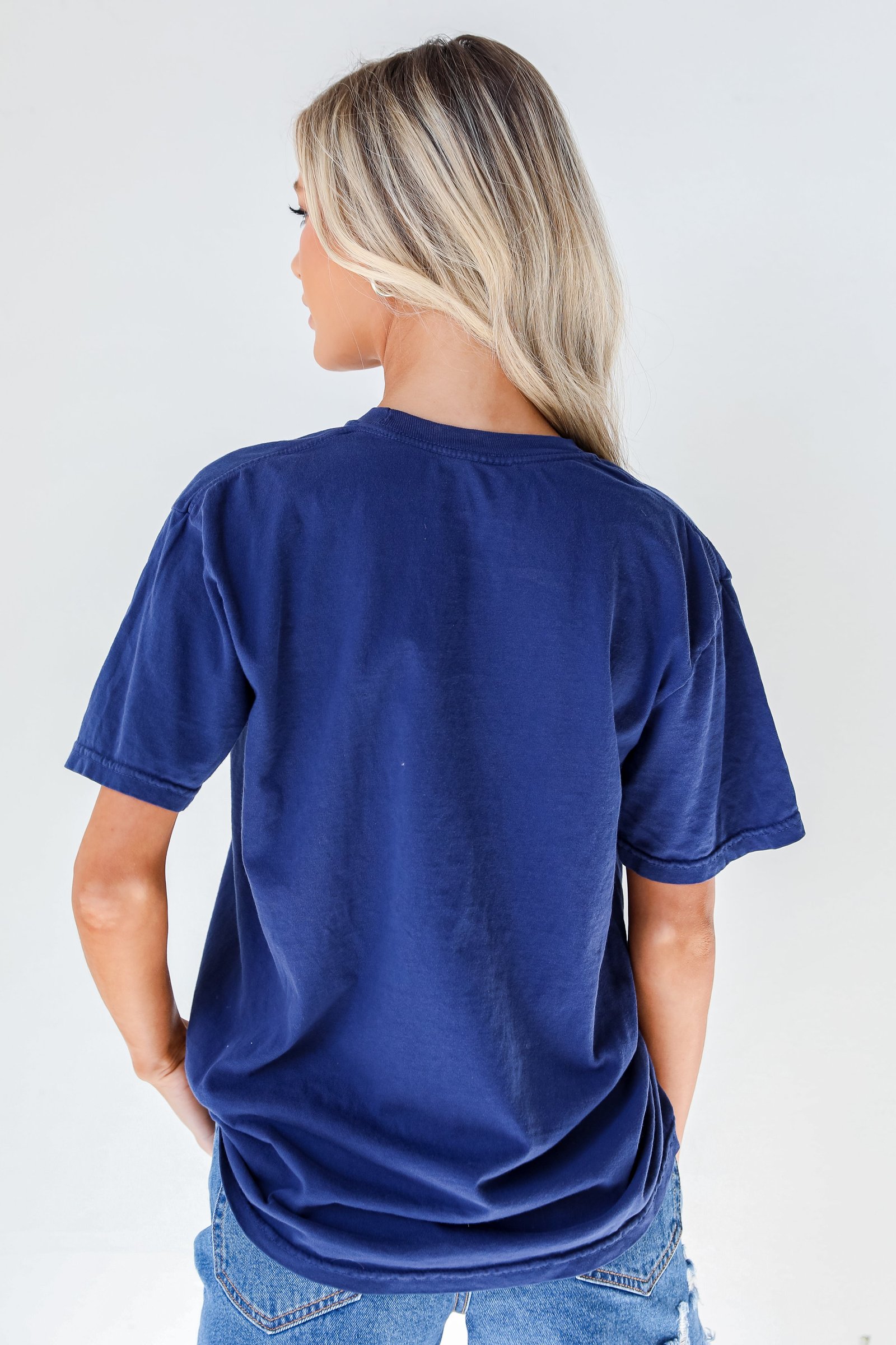 Navy ATL Baseball Star Tee